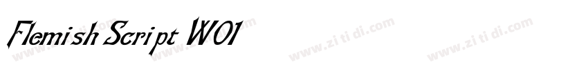 Flemish Script W01字体转换